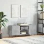 Plattenschrank aus betongrauem Sperrholz, 121 x 38 x 48 cm von vidaXL, CD- und DVD-Speicher - Ref: Foro24-831680, Preis: 72,0...