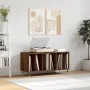 Mueble discos madera contrachapada roble marrón 100x38x48 cm de vidaXL, Almacenamiento para CD y DVD - Ref: Foro24-831747, Pr...