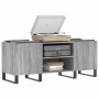 Mueble para discos madera contrachapada gris sonoma 121x38x48cm de vidaXL, Almacenamiento para CD y DVD - Ref: Foro24-831690,...