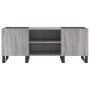 Mueble para discos madera contrachapada gris sonoma 121x38x48cm de vidaXL, Almacenamiento para CD y DVD - Ref: Foro24-831690,...