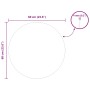 Espejo de pared Redondo Ø 60 cm vidrio templado en Espejos | Comprar online en Foru.es