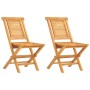 Sillas de jardín plegables 2 uds madera maciza teca 47x63x90cm de vidaXL, Sillas de jardín - Ref: Foro24-362755, Precio: 179,...