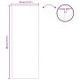 Espejo de pared Rectangular 30 x 80 cm vidrio templado en Espejos | Comprar online en Foru.es
