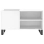 Mueble para discos madera de ingeniería blanco 85x38x48 cm de vidaXL, Almacenamiento para CD y DVD - Ref: Foro24-831708, Prec...
