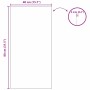 Espejo de pared Rectangular 40 x 80 cm vidrio templado en Espejos | Comprar online en Foru.es