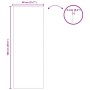Espejo de pared Rectangular 40 x 100 cm vidrio templado en Espejos | Comprar online en Foru.es