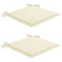Sillas de jardín con cojines 2 unidades madera maciza de acacia de vidaXL, Sillas de jardín - Ref: Foro24-3061171, Precio: 15...