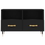 Mueble para TV madera contrachapada negro 80x36x50 cm de vidaXL, Muebles TV - Ref: Foro24-828949, Precio: 52,84 €, Descuento: %