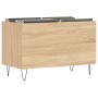 Mueble discos madera contrachapada roble Sonoma 74,5x38x48 cm de vidaXL, Almacenamiento para CD y DVD - Ref: Foro24-831727, P...