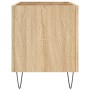 Mueble discos madera contrachapada roble Sonoma 74,5x38x48 cm de vidaXL, Almacenamiento para CD y DVD - Ref: Foro24-831727, P...