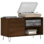 Oak brown engineered wood record cabinet 85x38x48 cm by vidaXL, CD and DVD storage - Ref: Foro24-831707, Price: 53,95 €, Disc...