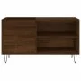 Oak brown engineered wood record cabinet 85x38x48 cm by vidaXL, CD and DVD storage - Ref: Foro24-831707, Price: 53,95 €, Disc...