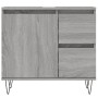 Armario de baño madera contrachapada gris Sonoma 65x33x60 cm de vidaXL, Muebles de baño - Ref: Foro24-831610, Precio: 65,10 €...