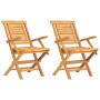 Sillas de jardín plegables 2 uds madera maciza teca 56x63x90 cm de vidaXL, Sillas de jardín - Ref: Foro24-362756, Precio: 190...