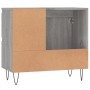 Armario de baño madera contrachapada gris Sonoma 65x33x60 cm de vidaXL, Muebles de baño - Ref: Foro24-831610, Precio: 65,10 €...