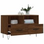 Mueble para TV madera contrachapada roble marrón 80x36x50 cm de vidaXL, Muebles TV - Ref: Foro24-828971, Precio: 64,60 €, Des...