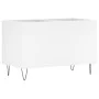 Mueble para discos madera contrachapada blanco 74,5x38x48 cm de vidaXL, Almacenamiento para CD y DVD - Ref: Foro24-831724, Pr...