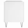 Mueble para discos madera contrachapada blanco 74,5x38x48 cm de vidaXL, Almacenamiento para CD y DVD - Ref: Foro24-831724, Pr...