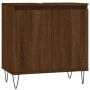 Armario de baño madera de ingeniería marrón roble 58x33x60 cm de vidaXL, Tocadores de baño - Ref: Foro24-831587, Precio: 42,7...