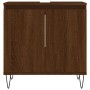 Armario de baño madera de ingeniería marrón roble 58x33x60 cm de vidaXL, Tocadores de baño - Ref: Foro24-831587, Precio: 42,7...
