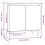 Armario de baño madera de ingeniería marrón roble 58x33x60 cm de vidaXL, Tocadores de baño - Ref: Foro24-831587, Precio: 42,7...