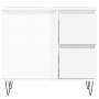 Armario de baño madera contrachapada blanco brillo 65x33x60 cm de vidaXL, Tocadores de baño - Ref: Foro24-831606, Precio: 114...