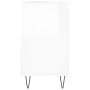 Armario de baño madera contrachapada blanco brillo 65x33x60 cm de vidaXL, Tocadores de baño - Ref: Foro24-831606, Precio: 114...