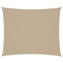 Toldo de vela rectangular tela Oxford beige 4x6 m en Sombrillas | Comprar online en Foru.es