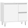 Armario de baño madera contrachapada blanco 65x33x60 cm de vidaXL, Tocadores de baño - Ref: Foro24-831604, Precio: 67,18 €, D...