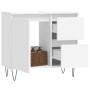 Armario de baño madera contrachapada blanco 65x33x60 cm de vidaXL, Tocadores de baño - Ref: Foro24-831604, Precio: 67,18 €, D...