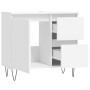 Armario de baño madera contrachapada blanco 65x33x60 cm de vidaXL, Tocadores de baño - Ref: Foro24-831604, Precio: 67,18 €, D...