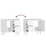 Armario de baño madera contrachapada blanco 65x33x60 cm de vidaXL, Tocadores de baño - Ref: Foro24-831604, Precio: 67,18 €, D...