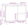 Armario de baño madera contrachapada blanco 65x33x60 cm de vidaXL, Tocadores de baño - Ref: Foro24-831604, Precio: 67,18 €, D...