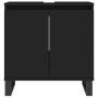 Armario de baño madera de ingeniería negro 58x33x60 cm de vidaXL, Tocadores de baño - Ref: Foro24-831589, Precio: 55,10 €, De...