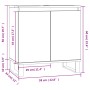 Armario de baño madera de ingeniería negro 58x33x60 cm de vidaXL, Tocadores de baño - Ref: Foro24-831589, Precio: 55,10 €, De...