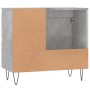 Armario de baño madera contrachapada gris hormigón 65x33x60 cm de vidaXL, Tocadores de baño - Ref: Foro24-831608, Precio: 63,...