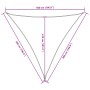 Toldo de vela triangular tela Oxford terracota 5x5x5 m en Sombrillas | Comprar online en Foru.es