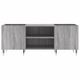 Mueble para discos madera contrachapada gris sonoma 121x38x48cm de vidaXL, Almacenamiento para CD y DVD - Ref: Foro24-831674,...