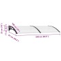 Marquesina para puerta PC 240x100 cm en Toldos | Comprar online en Foru.es