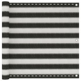 Toldo para balcón HDPE 90x400 cm gris antracita y blanco en Sombrillas | Comprar online en Foru.es