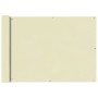 Toldo para balcón tela oxford 75x400 cm crema en Sombrillas | Comprar online en Foru.es
