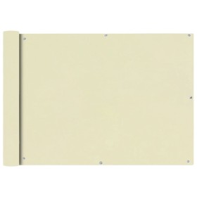 Toldo para balcón tela oxford 75x400 cm crema en Sombrillas | Comprar online en Foru.es
