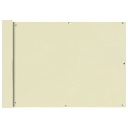 Toldo para balcón tela oxford 75x400 cm crema en Sombrillas | Comprar online en Foru.es