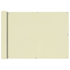 Toldo para balcón tela oxford 75x600 cm crema en Sombrillas | Comprar online en Foru.es
