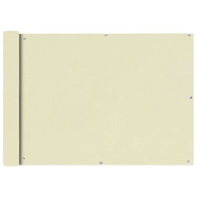 Toldo para balcón tela oxford 75x600 cm crema en Sombrillas | Comprar online en Foru.es
