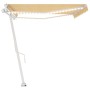 Toldo automático LED sensor de viento amarillo blanco 500x300cm en Toldos | Comprar online en Foru.es