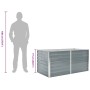 Jardinera elevada 160x80x77 cm acero galvanizado gris en Macetas y jardineras | Comprar online en Foru.es