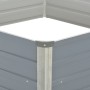 Jardinera elevada 129x129x46 cm acero galvanizado gris en Macetas y jardineras | Comprar online en Foru.es
