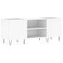 Mueble para discos madera contrachapada blanco 121x38x48 cm de vidaXL, Almacenamiento para CD y DVD - Ref: Foro24-831676, Pre...