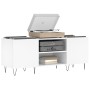 Mueble para discos madera contrachapada blanco 121x38x48 cm de vidaXL, Almacenamiento para CD y DVD - Ref: Foro24-831676, Pre...